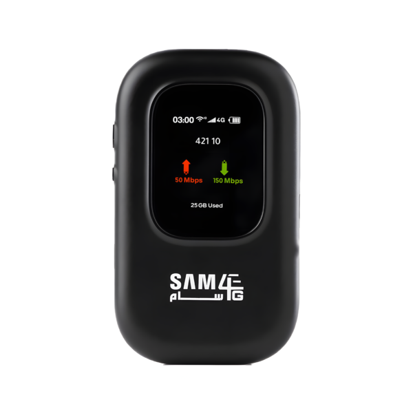مودم سام فورجي المتنقل + باقة 15 جيجا مجانًا